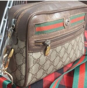 Gucci Brown and Tan Crossbody Bag